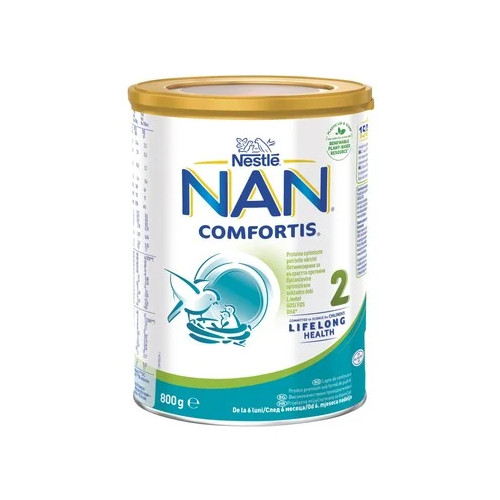 Nestle NAN Comfortis 2 Обогатено преходно мляко на прах 6+ месеца х800 г