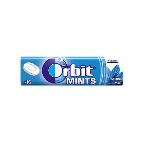 Orbit Strong Mint Освежаващи бонбони с ментов вкус х 16 броя