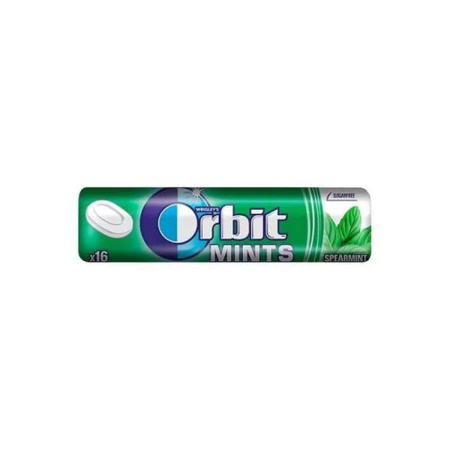 Orbit Spearmint Освежаващи бонбони с ментов вкус х 16 броя