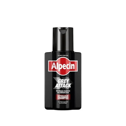 Alpecin Grey Attack Оцветяващ шампоан с кофеин за посивели коси х200 мл 