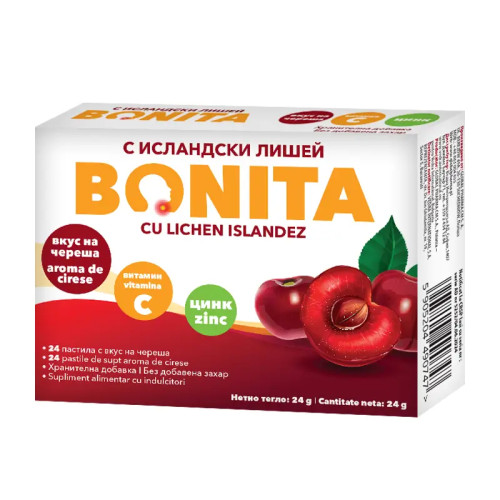 Bonita с исландски лишей и череша x24 пастили