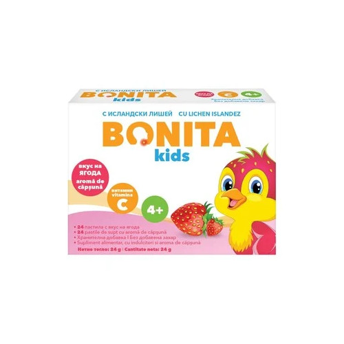 Bonita kids с исландски лишей и ягода x24 пастили