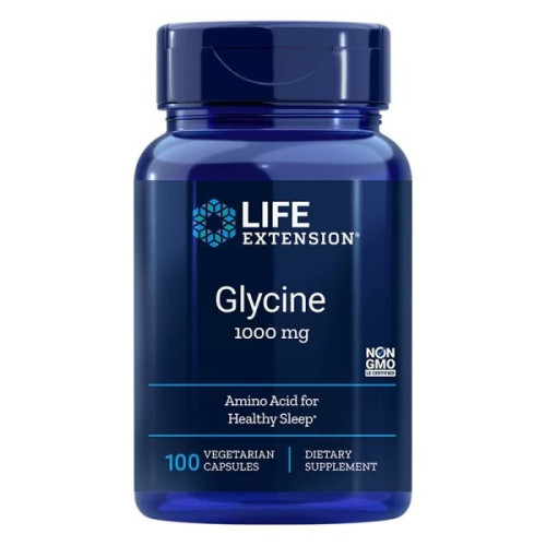 LIFE EXTENSION / GLYCINE / ГЛИЦИН 1000МГ КАПС. X100