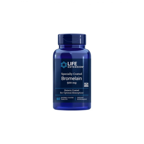 LIFE EXTENSION БРОМЕЛАИН 500МГ СТОМАШНО-УСТОЙЧИВИ ТАБЛ. X60