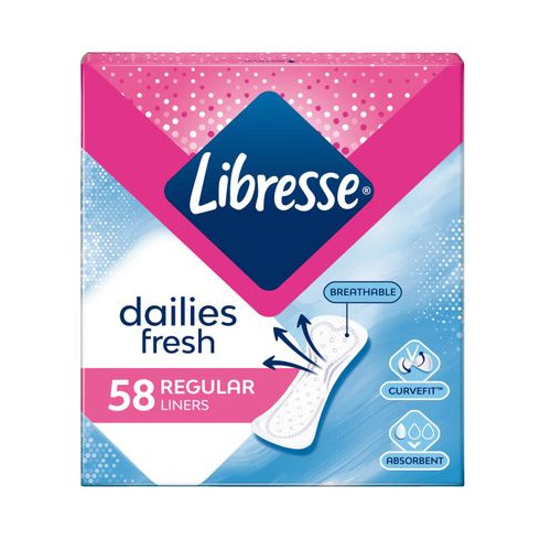 Libresse Daily Fresh Normal Ежедневни дамски превръзки х58 броя