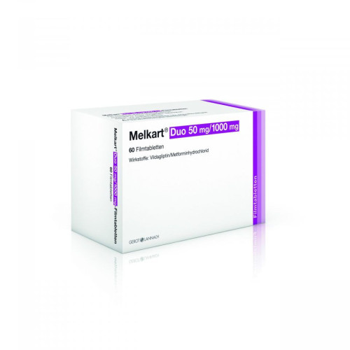 Мелкарт Дуо 50 mg/1000 mg х60 филмирани таблетки