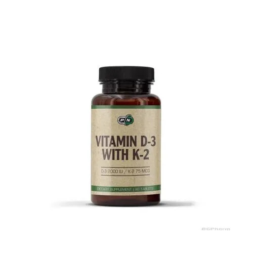 ВИТАМИН D3 и K2 х 90 капс Pure Nutrition