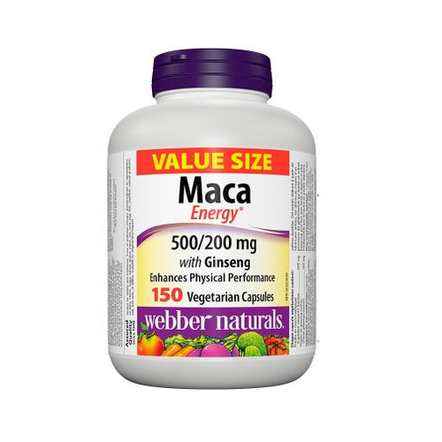  Мака и Корейски женшен х 150 капсули Webber Naturals