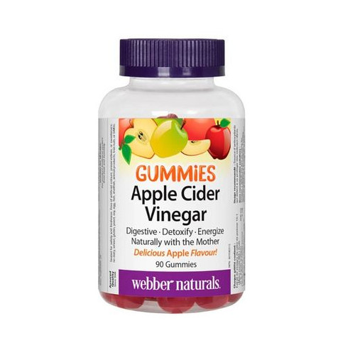 Gummies Ябълков оцет х 90 желирани таблетки Webber Naturals