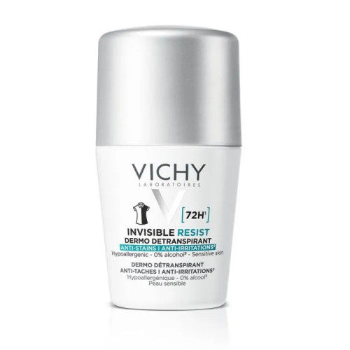 Vichy Дезодорант рол-он с до 72 часа ефект против изпотяване, петна и раздразнения 50 мл