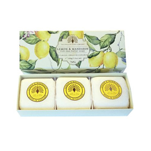 English Soap Lemon & Mandarin Луксозни сапуни Лимон и мандарина 3х100 грама