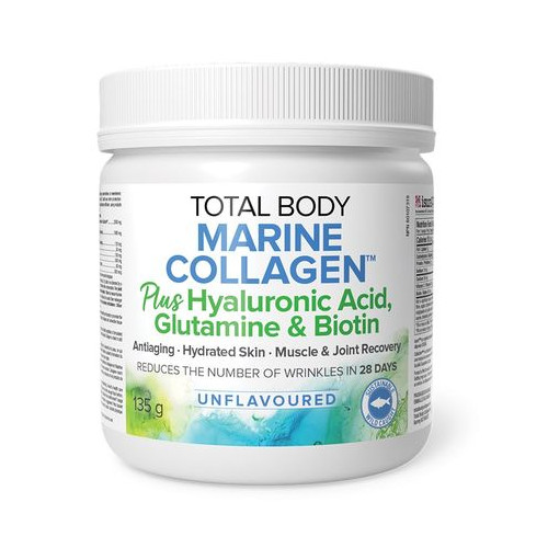 Total Body Marin Collagen Рибен колаген на прах, с хиалуронова киселина, глутамин и биотин х 135 грама Natural Factors