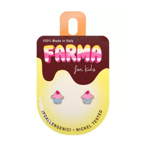 FARMA BIJOUX Обеци кексчета за деца 7 mm
