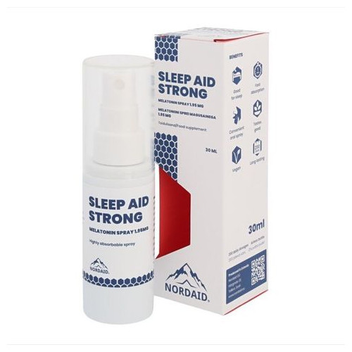 Nordaid Sleep Aid Strong Мелатонин спрей за уста х30 мл Nordaid