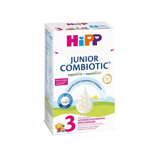 HIPP Junior Combiotic 3 Преходно мляко 12+ месеца х500 г