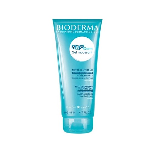 Bioderma ABCDerm Почистващ измиващ гел без сапун за бебета и деца х200 мл