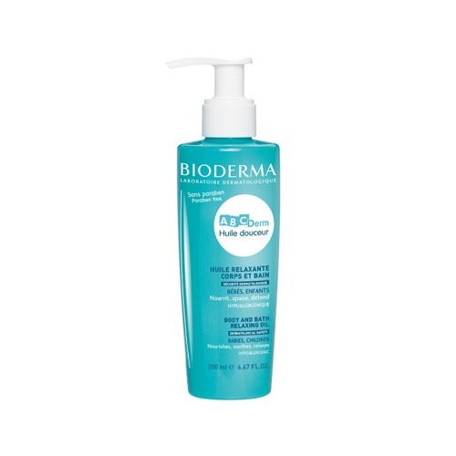 Bioderma ABCDerm Хидратиращо масажно олио за бебета и деца х200 мл