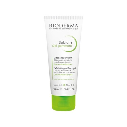 Bioderma Sebium Почистващ и ексфолиращ гел за комбинирана и мазна кожа х100 мл