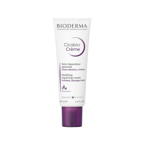 Bioderma Cicabio Възстановяващ и успокояващ крем за раздразнена и увредена кожа x40 мл