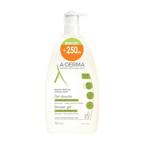 A-Derma Хидратиращ защитен душ гел х750 мл
