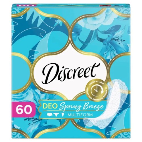 Discreet Deo Spring Breeze Ежедневни дамски превръзки морски бриз 60 бр