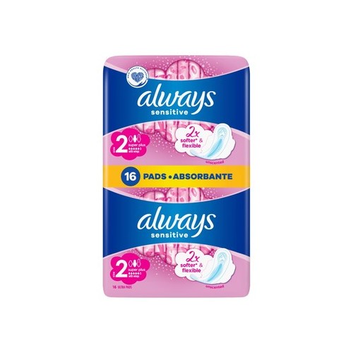 Always Ultra Sensitive Super Plus Duo Дамски превръзки дневни x16 броя
