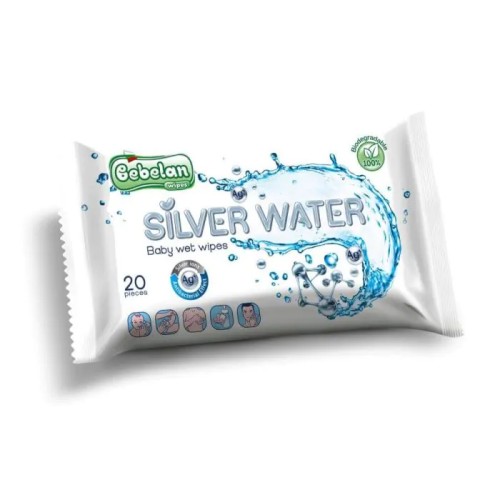 Bebelan Silver Water Мокри кърпи със сребърна вода x20 бр