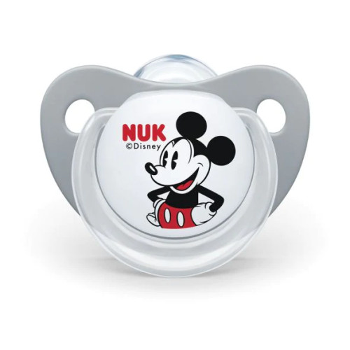 Nuk Силиконова залъгалка Мики маус 0-6М 1 бр