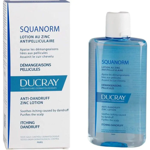 Ducray Squanorm Противопърхотен лосион с цинк х200 мл