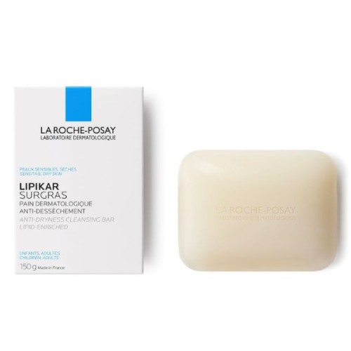 La Roche-Posay Lipikar Surgras Измиващо блокче против сухота обогатено с липиди 150 гр