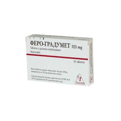 Феро-градумет таблетки 325мг х 30