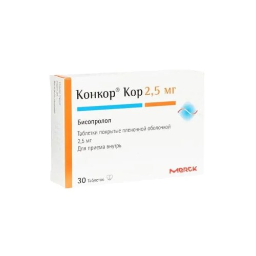 Конкор кор таблетки 2,5мг х30