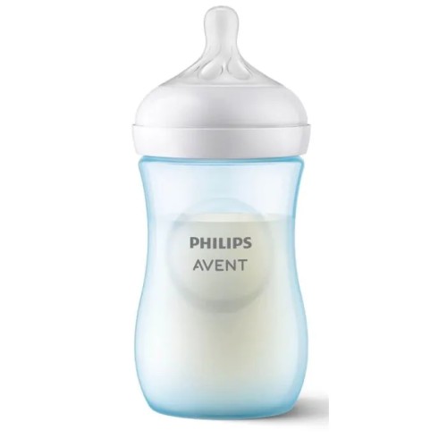 Avent Natural Response AirFree Шише с биберон Син цвят 1М+ 260 мл