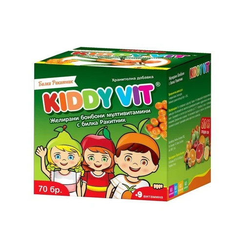 Kiddy Vit Желирани мултивитамини с Ракитник x70 бонбона