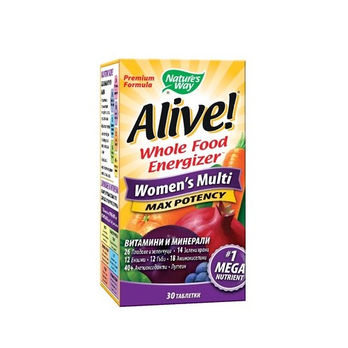 Alive Мултивитамини за жени х30 таблетки Nature's Way