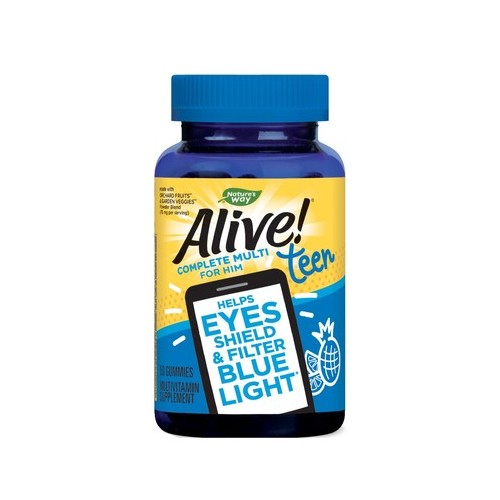 Alive Teen Мултивитамини за момчета х50 желирани таблетки Natures Way