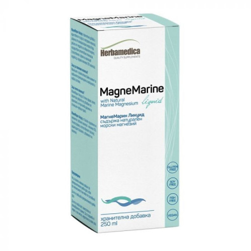 Magne Marine Натурален морски магнезий течен х250 мл Herbamedica