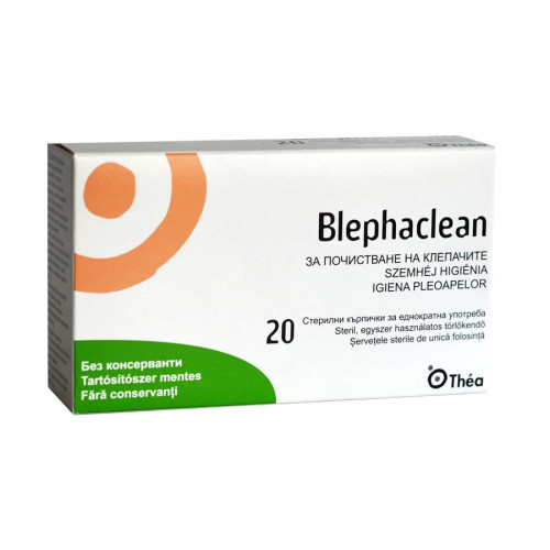 Blephaclean стерилни кърпички за очи 20 бр