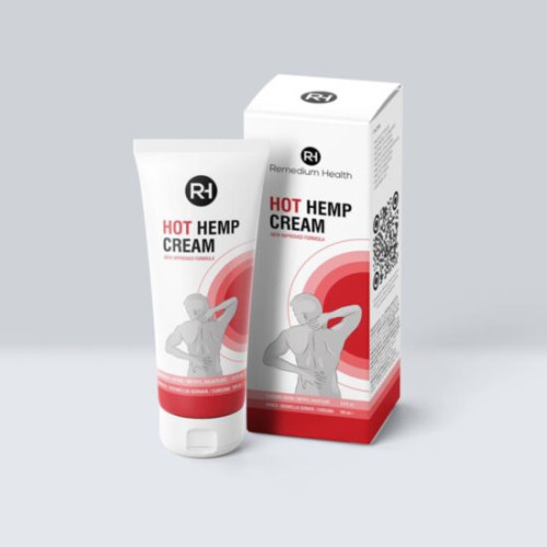 Hot Hemp Cream Загряващ крем за мускули и стави х100 мл Remedium Health