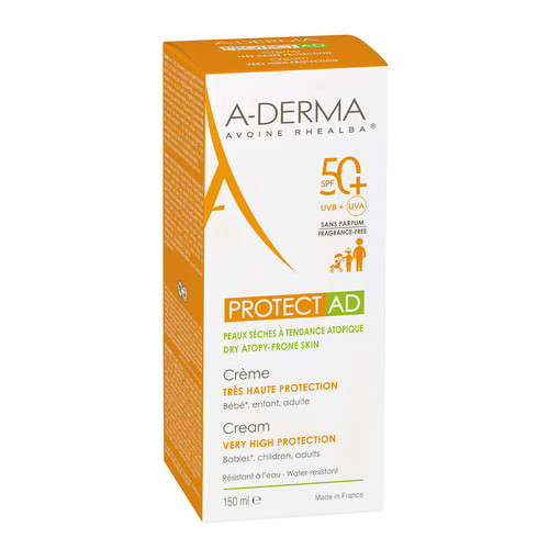A-Derma Protect AD Слънцезащитен крем за суха кожа SPF50+ 150 мл
