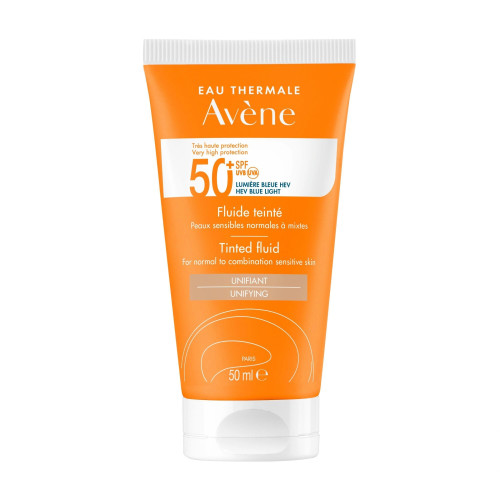 Слънцезащитен тониран флуид за лице, 50 мл., Avene Sun SPF50+