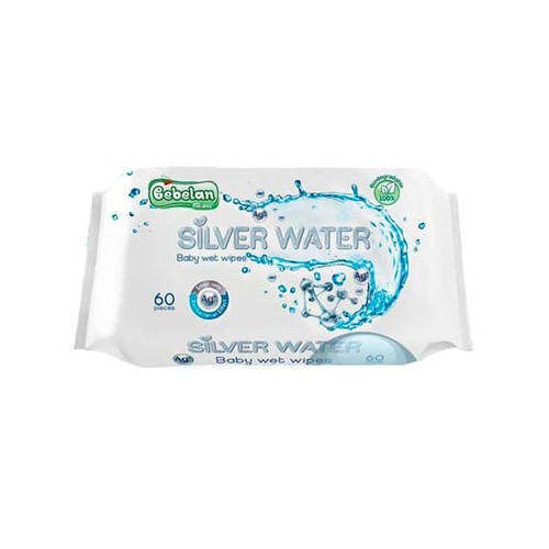 Bebelan Silver Water Мокри кърпички х60 броя