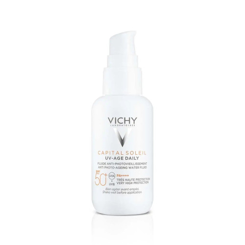Vichy Capital Soleil UV-Age Daily Тониран флуид за лице против фотостареене за всеки тип кожа SPF50+ х40 мл