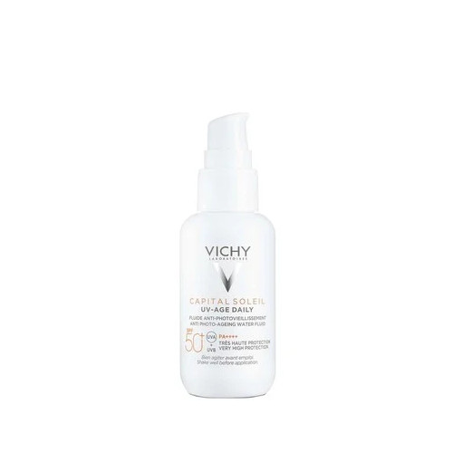 Оцветен флуид за лице против фотостареене, 40 мл. Capital Soleil SPF50+ Vichy