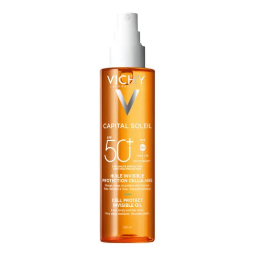 Флуиден слънцезащитен спрей за лице и тяло, 200 мл., Vichy Soleil Cell Protect SPF50+