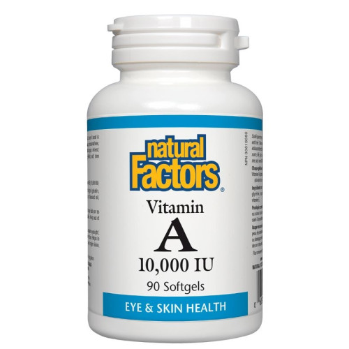 Natural Factors Витамин A 10000 IU x 90 софтгел капсули