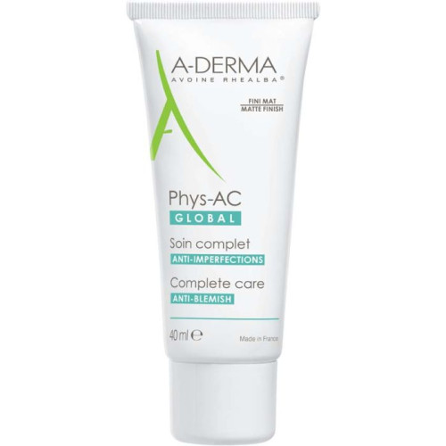 A-Derma Biology-AC Global Матираща грижа срещу несъвършенства 40 мл