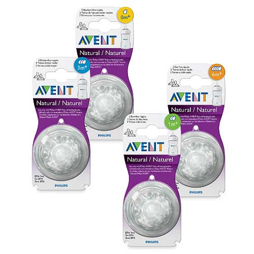 Avent Natural Биберон с 1 дупка за 0+ месеца