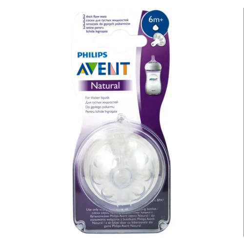 AVENT Биберон NATURAL RESPONSE 3.0 поток 6 за гъсти храни 6+