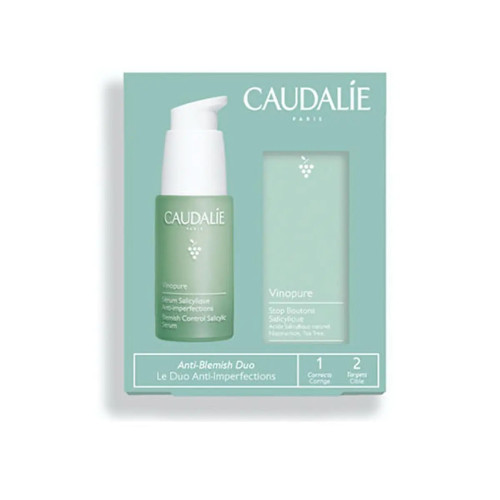 Комплект Caudalie Vinopure Салицилов серум против несъвършенства х30 мл + Салицилов крем против несъвършенства х15 мл